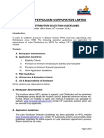 Lube Distributor Selection Guidelines - Web - Oct'21