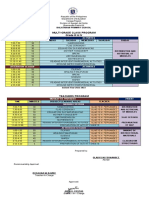 Multi-Grade Class Schedule & Teacher Program