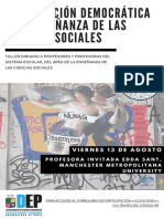 Taller. La Educación Democrática y La Enseñanza de Las Ccss