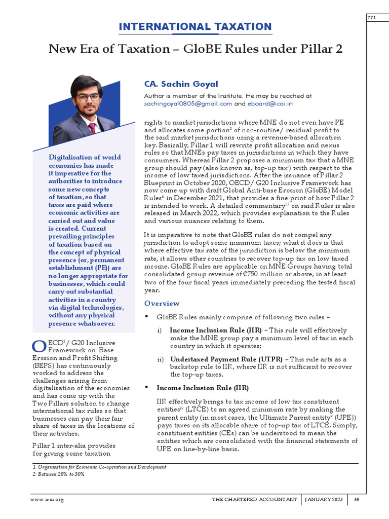 Icai International Tax PDF Taxes International Taxation