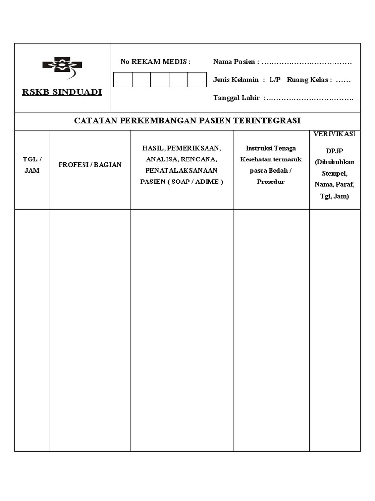 Formulir CPPT | PDF