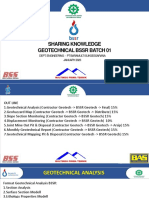 Sharing Knowledege Geotechnical BSSR Batch 01