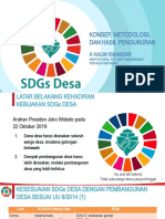 Menteri Abdul Halim Iskandar - SDGs Desa Konsep Metodologi Dan Hasil