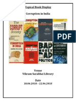 Book Display On Corruption in India