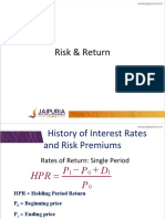 Risk Return and Capital Allocation To Risky Asset