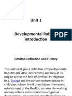 WK 1-Unit 1 - Developmental Robotics Introduction