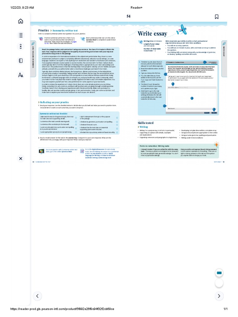 Reader+ For Pte Writing Essay | PDF | Essays | Question