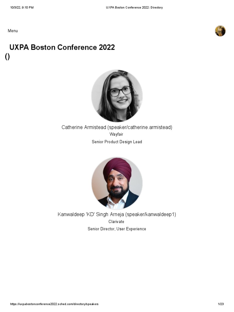 UXPA Boston Conference 2022 - Directory | PDF | Information Technology ...