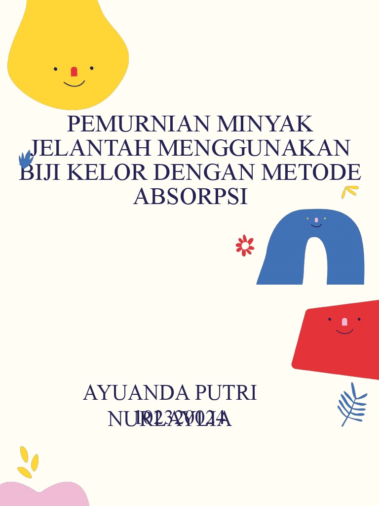 Pemurnian Minyak Jelantah Menggunakan Biji Kelor Dengan Metode Absorpsi ...