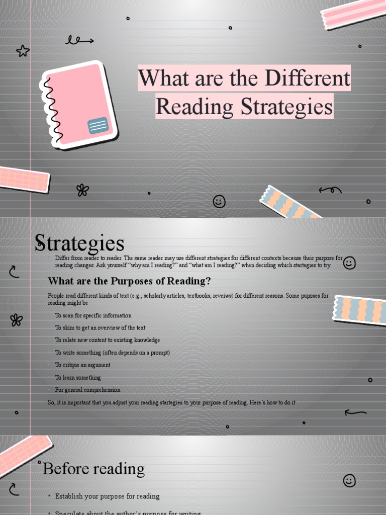 Group 4 Report What Are The Different Reading Strategies PDF