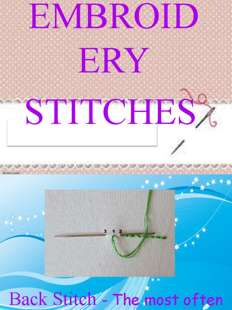 Basic Hand Stitches PDF