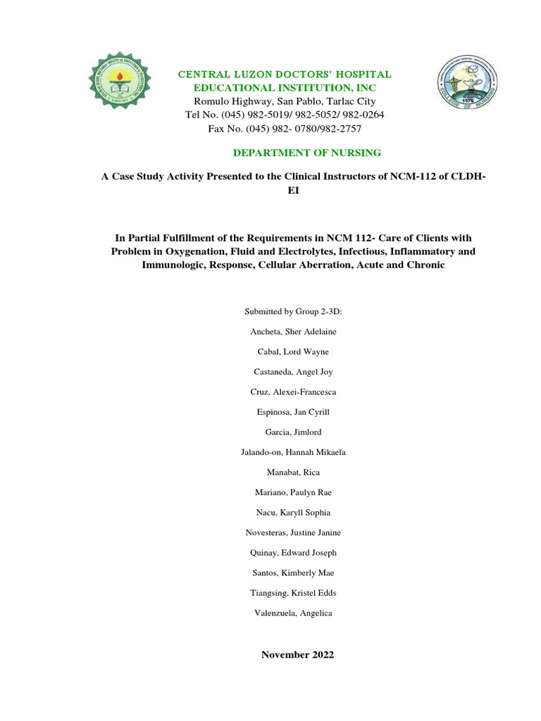 Case study bronchial asthma group 2 pdf asthma lung