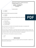 Class 5 Ch-3 Revision Worksheet