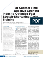 The Use of Contact Time and The Reactive Strength.5