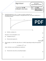 Cambridge High School Exponential Functions Worksheet