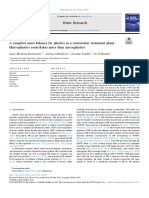 A Complete Mass Balance For Plastics in A Wastewater Treatment - 2021 - Water R