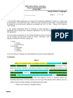 Outlining - Info Map - Work Sheet