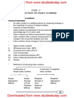 CBSE Class 11 Economics Introduction To Index Numbers