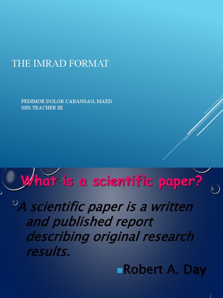 the-imrad-format-62756140-pdf