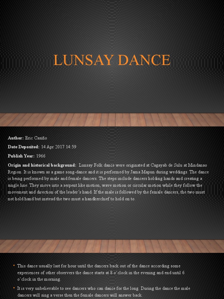 Lunsay Dance | PDF
