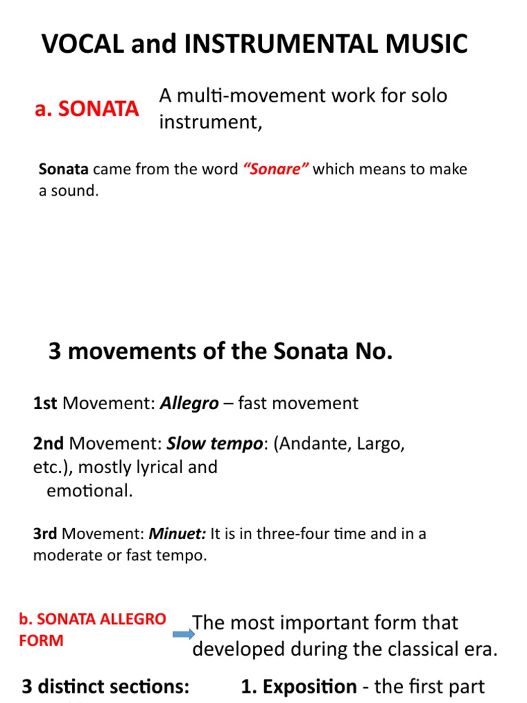 Sonata Allegro Form PDF