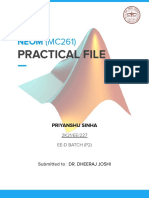 MATLAB Practical File (Codes) by Priyanshu Sinha