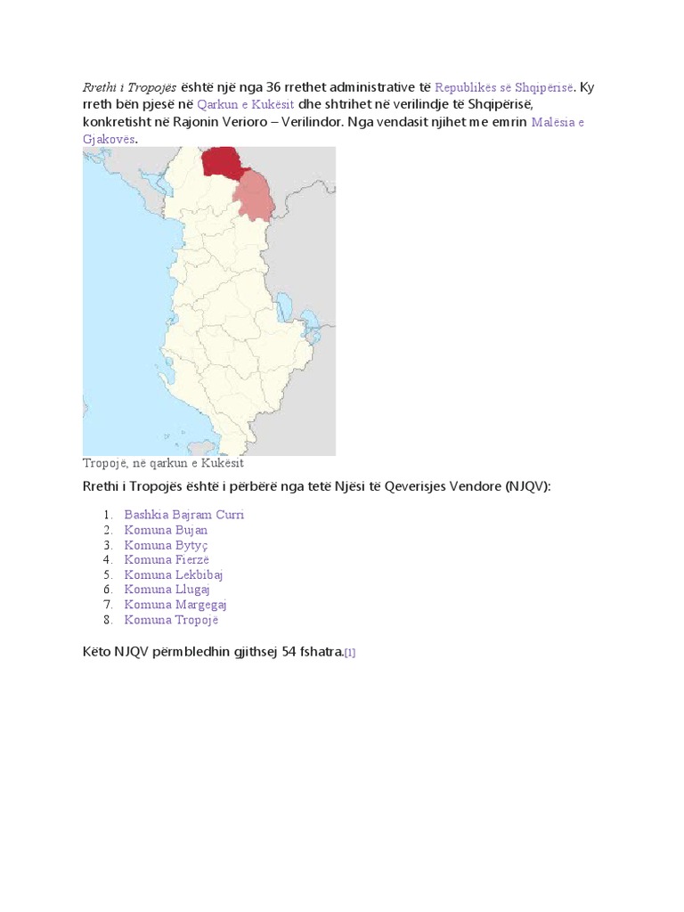 Tropoja | PDF