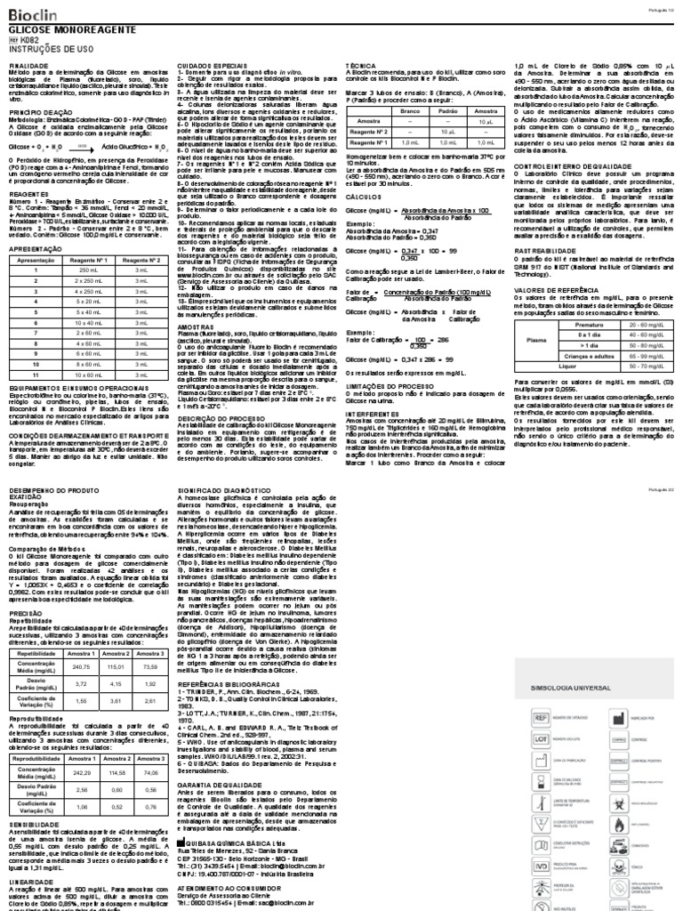 Valor Certo Da Glicose