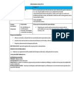 2° Programa Analítico