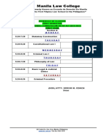 Schedule of Classes2nd Sem (1st Yr 1st Sem 2022-2023)