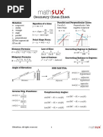 Geometry Cheat Sheet