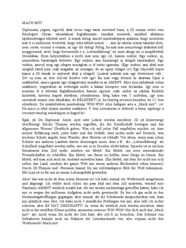 Mach Mit | PDF