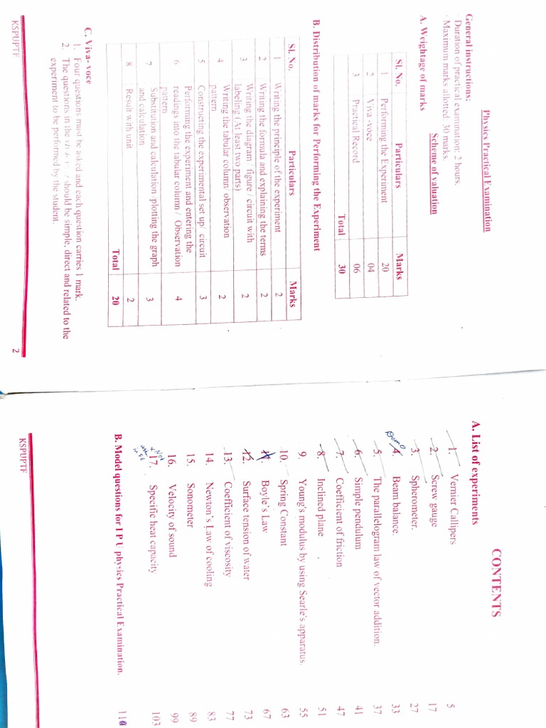 1st PUC Physics Lab Manual PDF | PDF | Metrology | Physical Quantities
