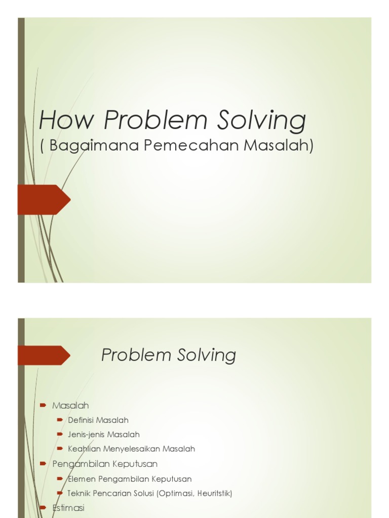 Teknik Pemecahan Masalah Kreatif | PDF