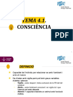 TEMA 4.1 Consciència
