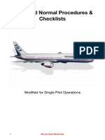 B752 Illustrated Normal Procedures & Checklists