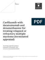 Carfilzomib With Daratumumab and Dexamethasone For Treating Relapsed or Refractory Multiple Myeloma Terminated Appraisal PDF 82613486714821