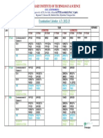 EXAMINATION Calendar A.Y-2022-23