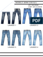 Teñido Drill Modelo Jerik Cod D (1) : ART: 7908 DENIM Comp: 100% Algodon