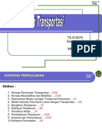 Kuliah Pemodelan Transpotasi 1