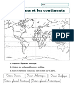 Ob - 24bbe6 - Fiches Exercices Oceans Continents