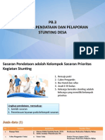 PB 3 - Fasilitasi Pendataan Dan Pelaporan Stunting Desa