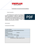 8.1 Relatório de Supervisão e Avaliação de Estágio Empresa Uniplan