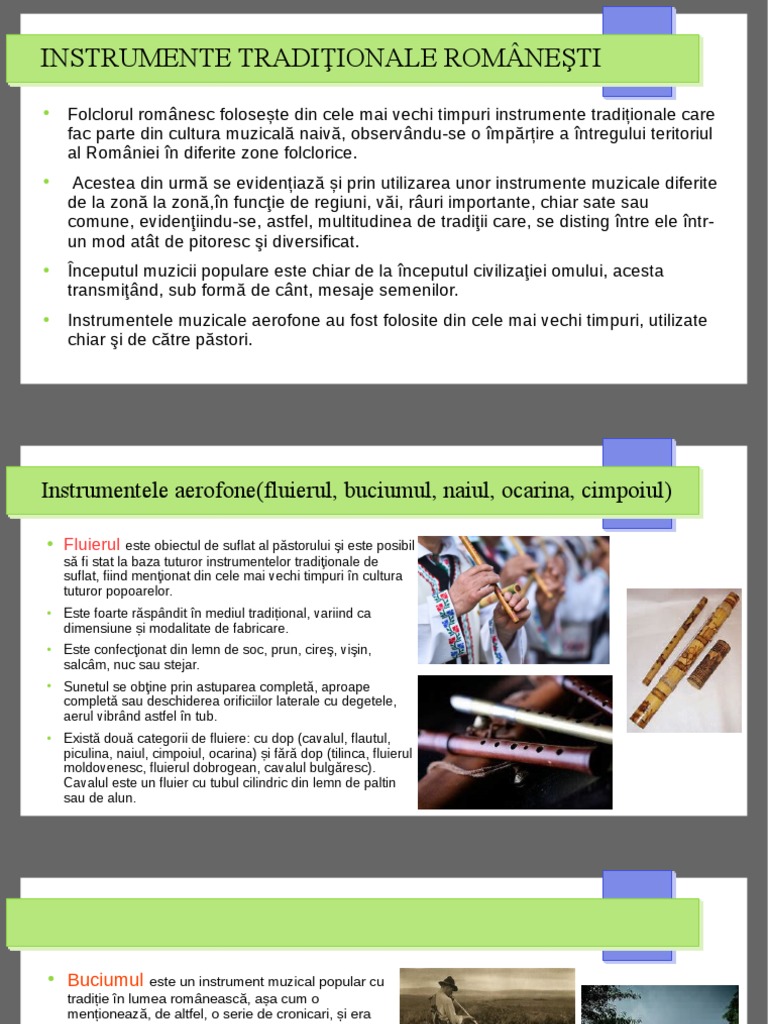 Instrumente Traditionale Romanesti | PDF