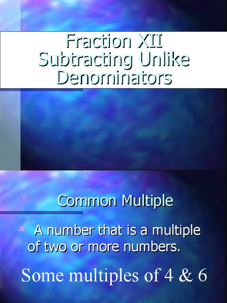 Fractions 12 | PDF | Numbers | Mathematical Concepts