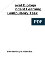 Biochemistry & Genetics Questions
