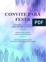 Convite para Festa