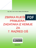 Zbirka Rijesenih Primjera I Zadataka Iz Kemije Za 7. Razred OS