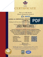 Iso 9001 Aamal Al Monotaha Contracting Company (Amco)