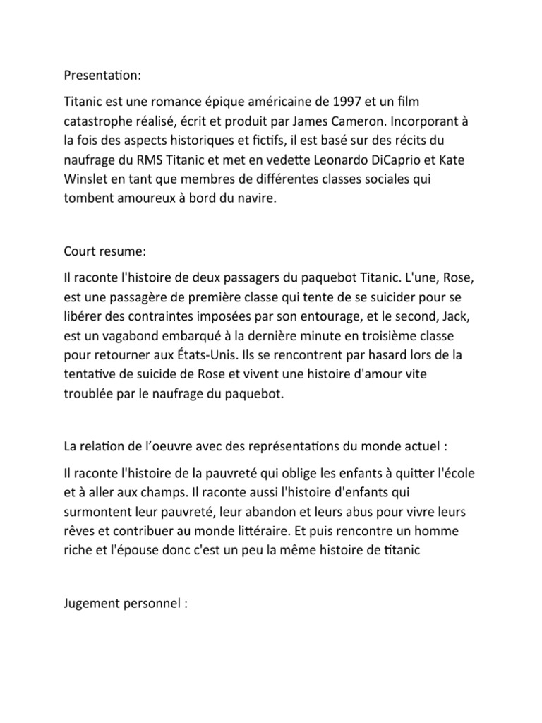 Titanic Project | PDF